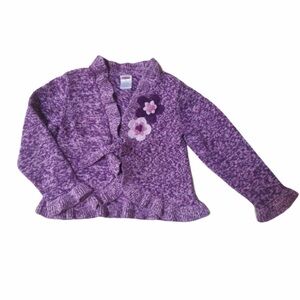GYMBOREE Pretty‎ In Plum Cardigan Sweater Girls 5